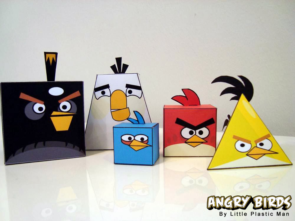 Angry Birds Paper Toy Set Paperkraft Net Free Papercraft Paper
